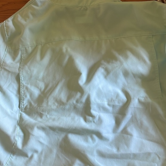 Columbia Omni-shade mint green XL short sleeve vented button shirt with  pocket - Picture 10 of 10